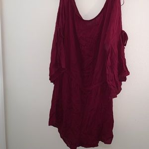 Burgundy Romper